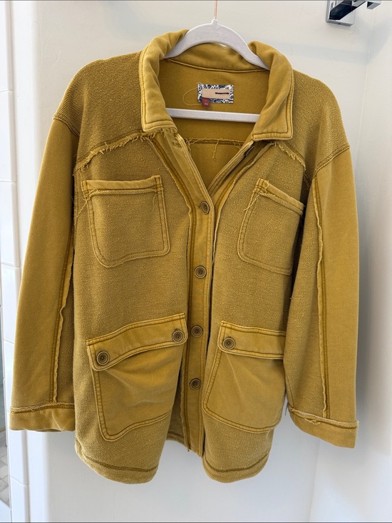 Pilcro Jackets & Blazers - Anthropologie Mustard Yellow Women's Utility Jacket